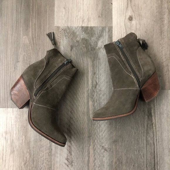 matisse laney suede ankle boot grey 5.5 - Picture 4 of 13